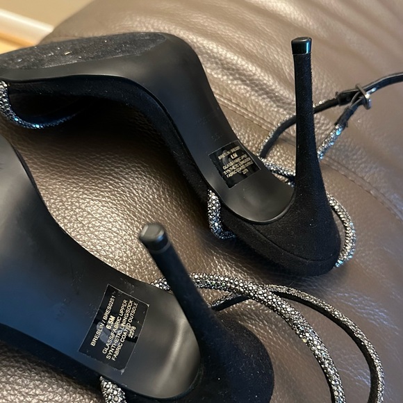 Steve Maden Black Crystals Sandals - Picture 5 of 8